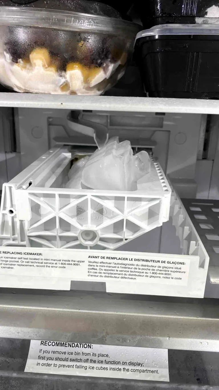 Faulty ice maker