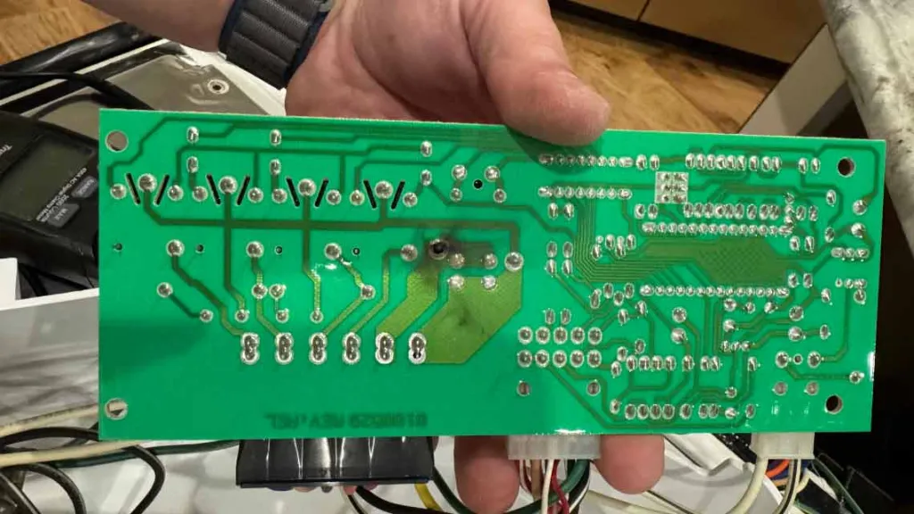 Control board is not working due to a power surge