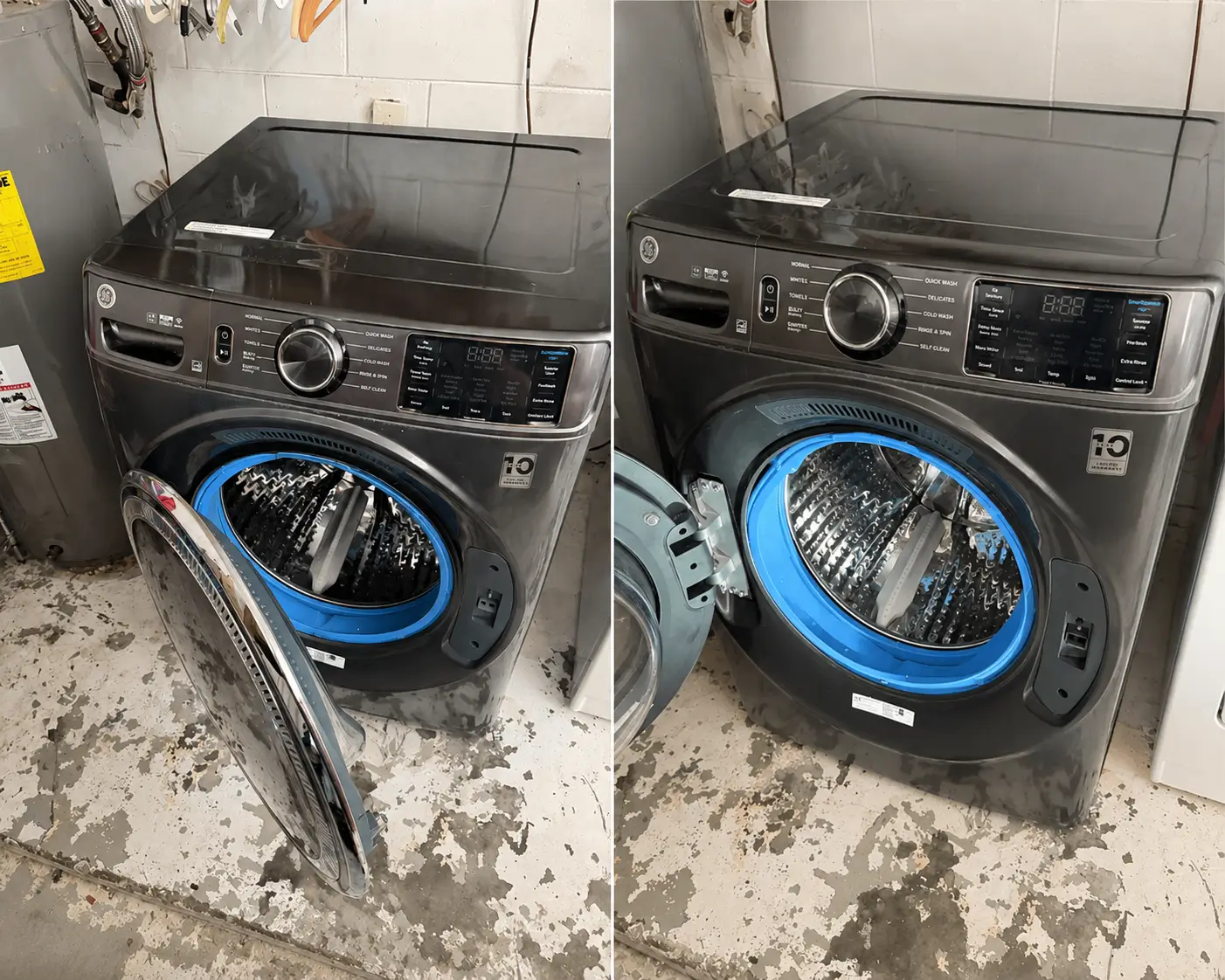 GE Washer Leaking from the Bottom fixed by Teodor in Tampa