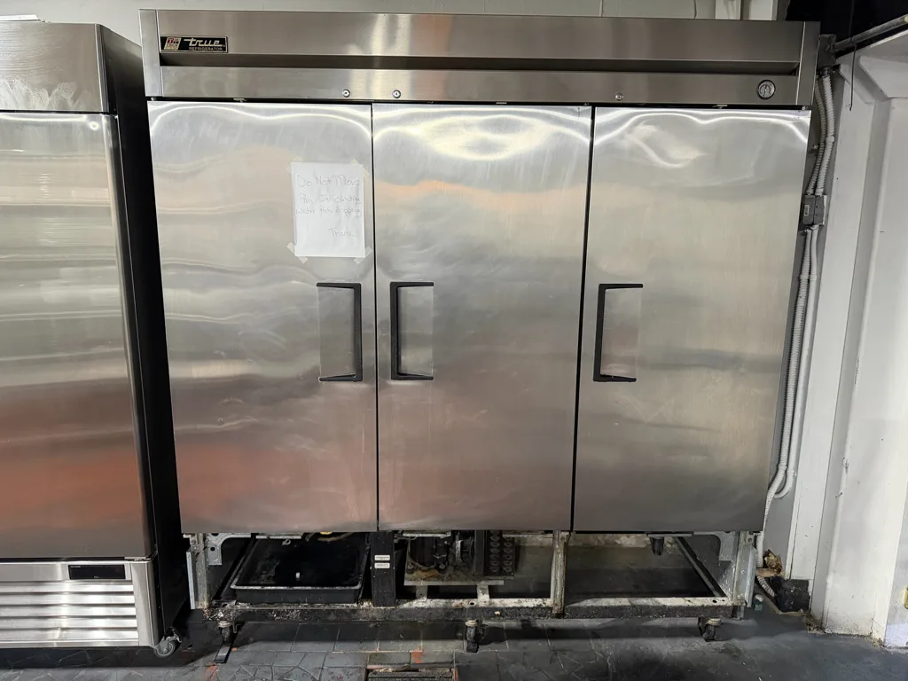 True T-72 three-door commercial refrigerator repaired at a restaurant in St. Pete Beach, FL